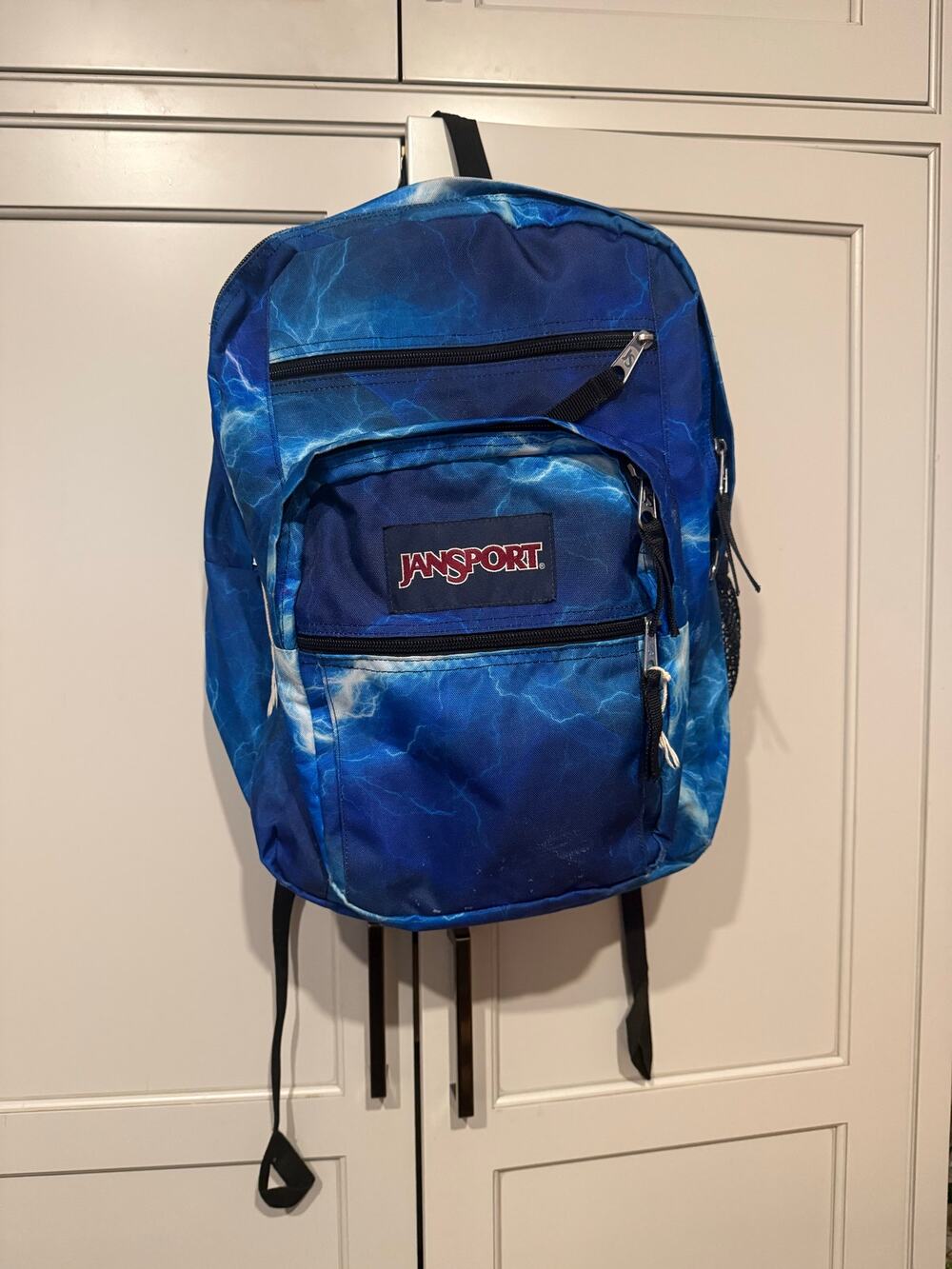 JanSport Big Student 17.5” Backpack Rare Lightning Blue Large JM